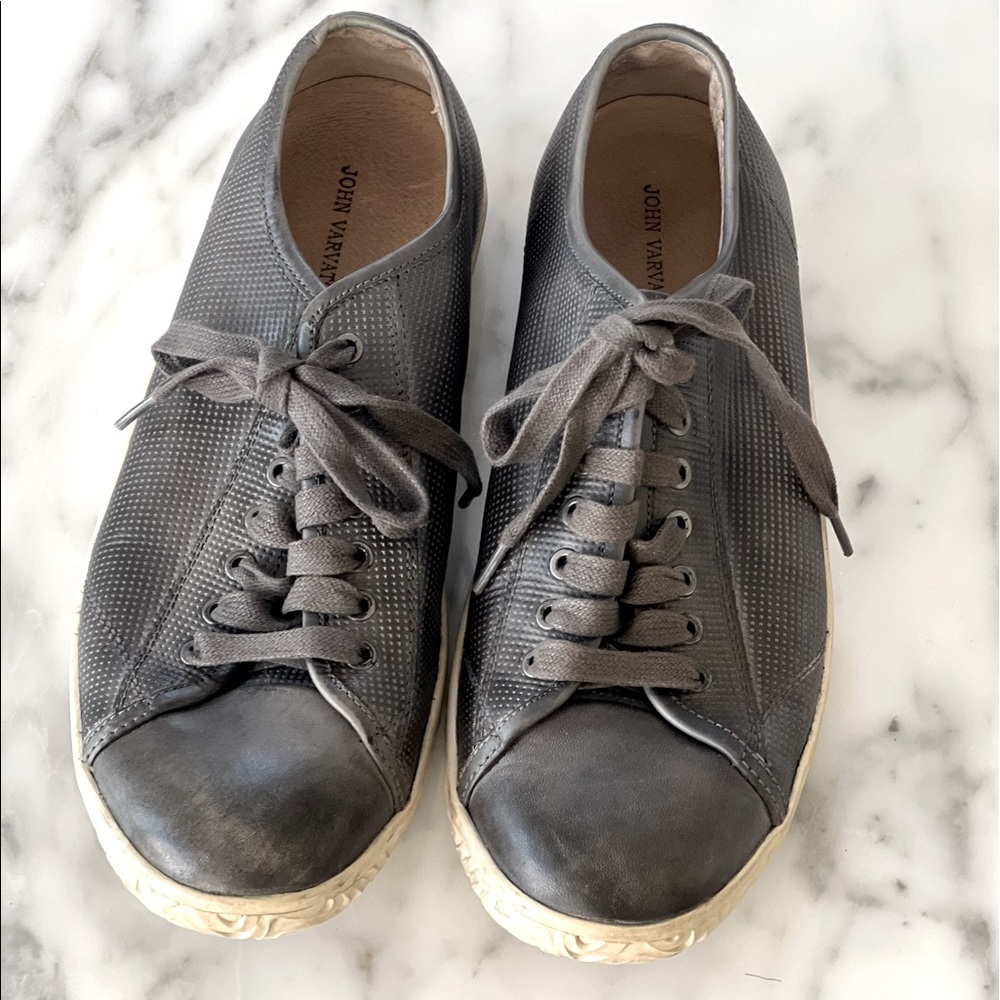Mens John Varvatos grey sneakers